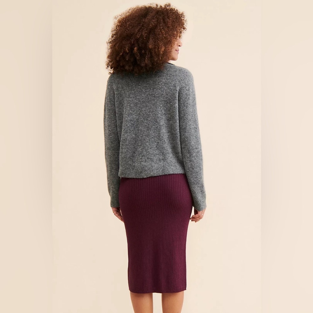 Free People Skyline Midi Skirt in Cream - Picture 10 of 11